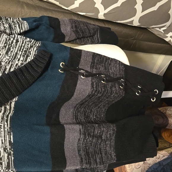 Style & Co Striped Sweater - Picture 2 of 3